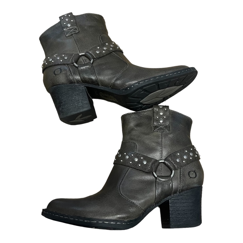 BORN Slater Studded Harness Western Boots Size 6.5 - Picture 3 of 12